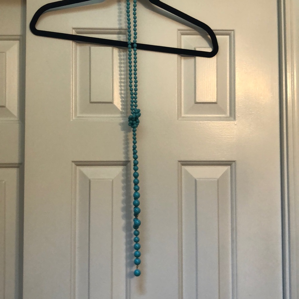 Long turquoise necklace